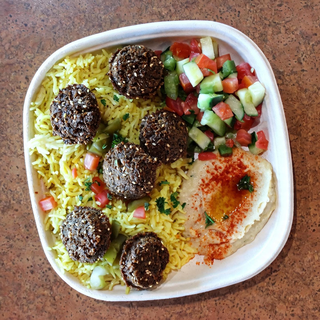 Falafel Over Rice (Veg) - Meal Box - DD